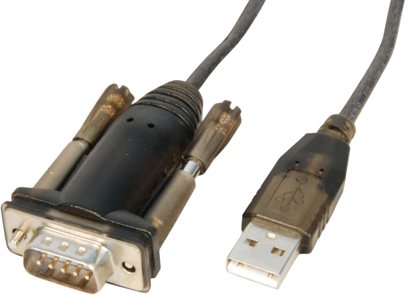 Adaptateur DB9 m. (RS232)-USB A m. 1,5m