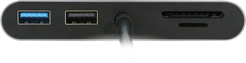Adaptateur 8-en-1, C-2x HDMI/RJ45/USB/SD