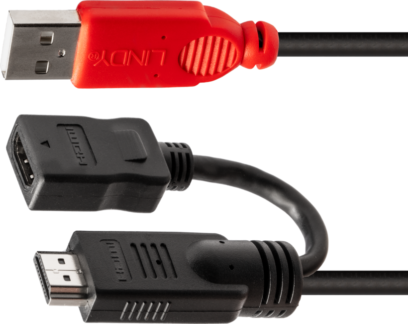 LINDY HDMI(A) + Strom Adapter