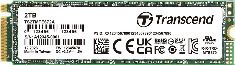 Transcend MTE672A PCIe M.2 SSD 2TB