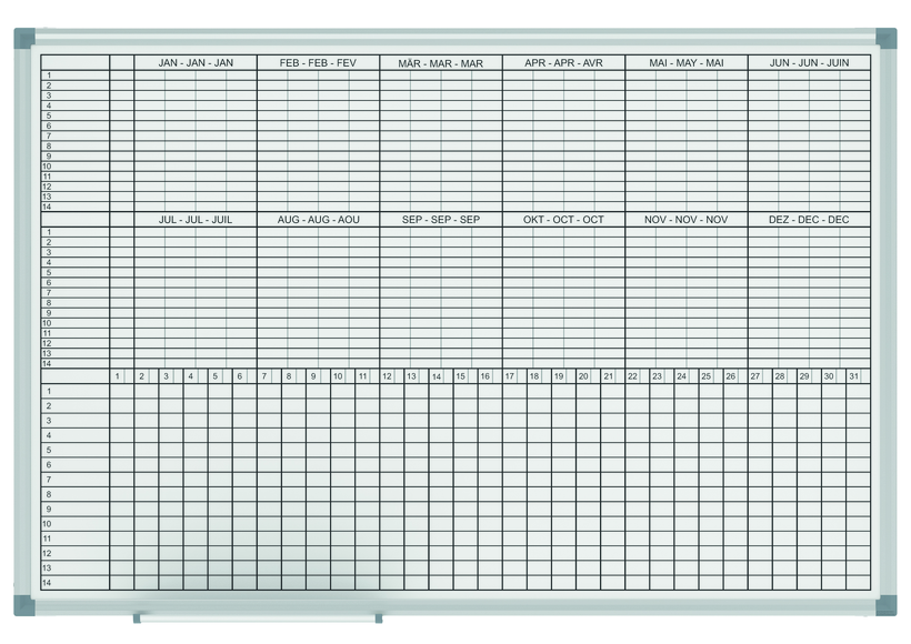 MAULstandard 60 x 90cm Yearly Planner