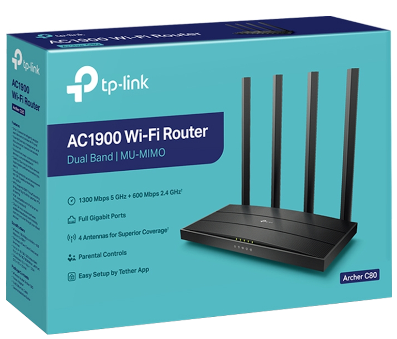 TP-LINK Archer C80 AC1900 Wi-Fi Router