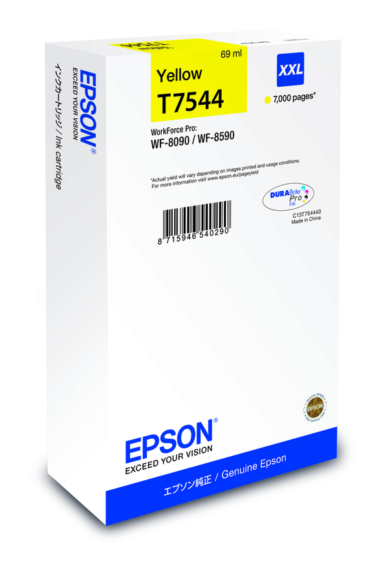 Epson Tusz T7544 XXL, żółty