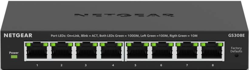 Switch NETGEAR GS308Ev4 Unmanaged Plus