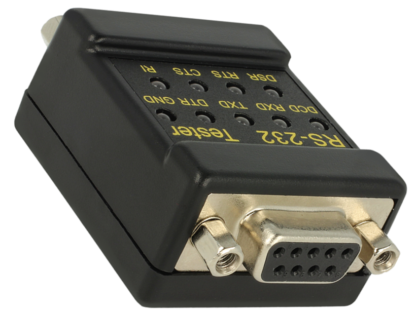 Testeur pour RS232 DB9 m. - DB9 f.