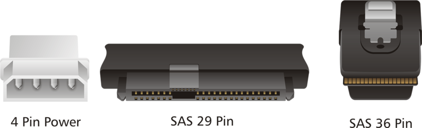 SAS Cable Int. SFF8087 - 4x SFF8482 1.0m