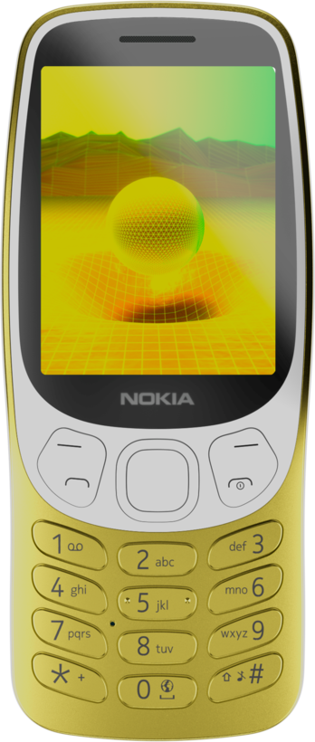 Nokia 3210 DS Mobiltelefon Y2K gold