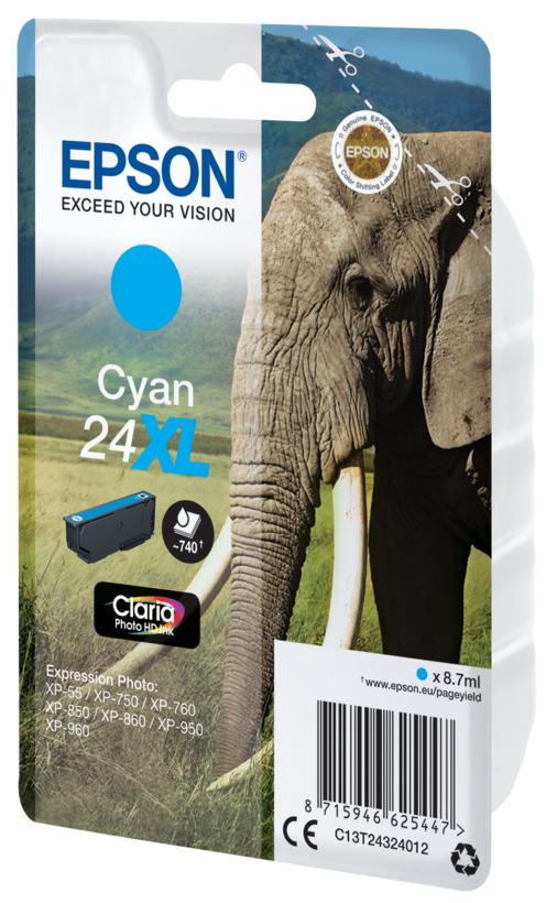 Tinteiro Epson 24XL ciano