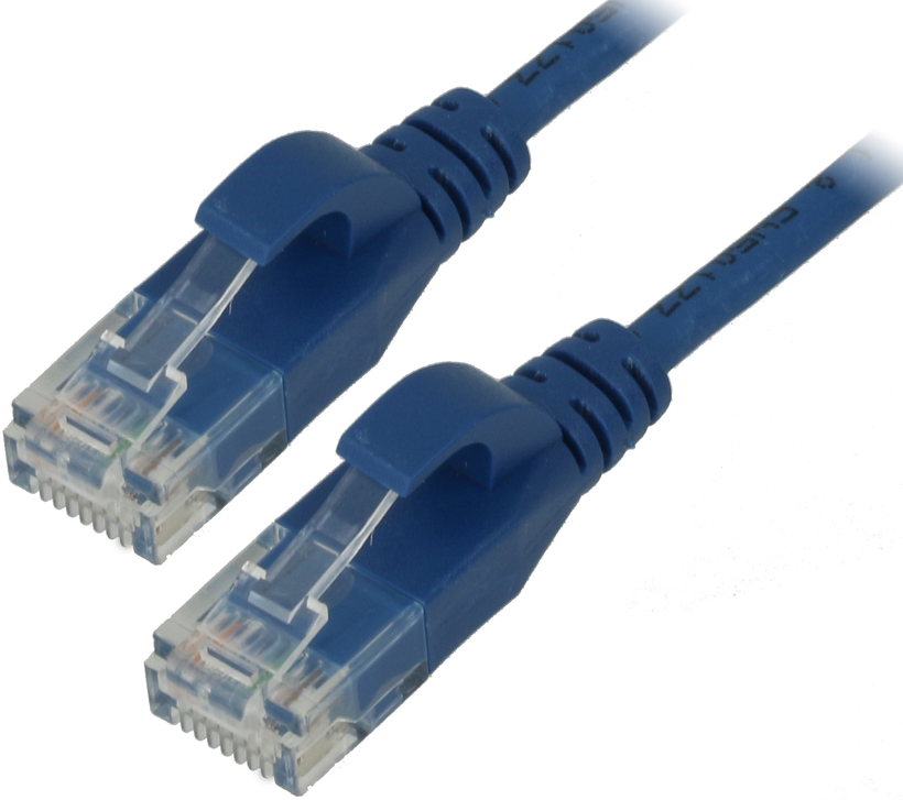Câble patch RJ45 U/UTP Cat6a 0,5 m bleu