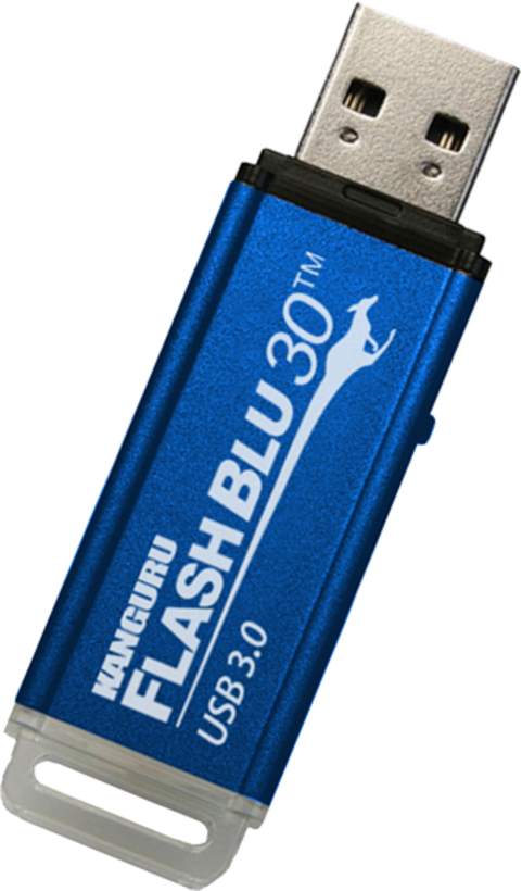 Clé USB 32 Go Kanguru FlashBlu30 bleu