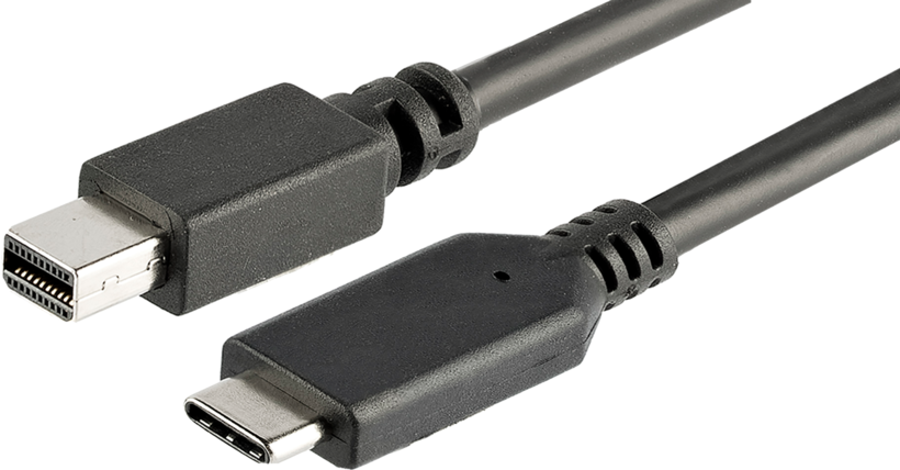 Adaptateur USB-C m. - mini DP m., 1 m