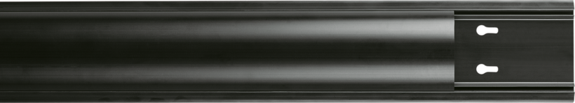 Gaine câbles semi-circ. 70x21 mm 1m noir