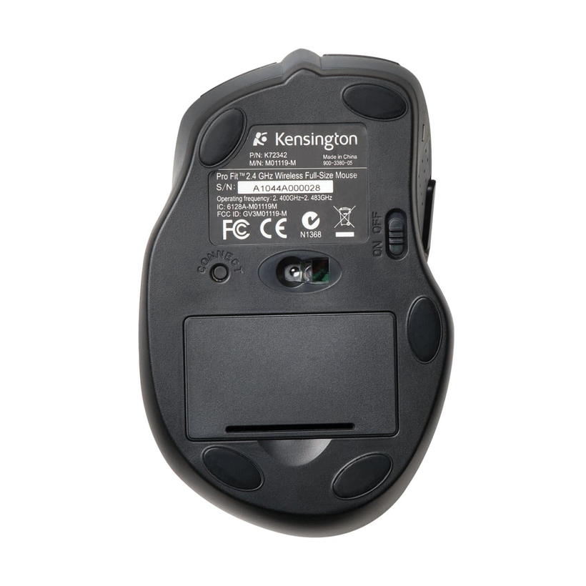 Kensington Pro Fit Full-size Mouse Wless