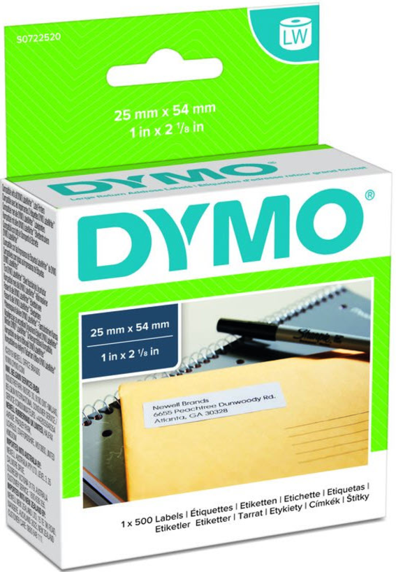 Étiquettes retour Dymo LabelWriter blc