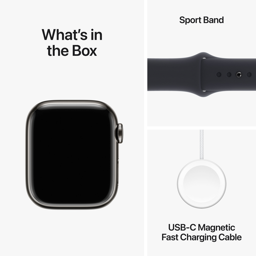 Apple Watch S9 9 LTE 41mm Steel Graphite