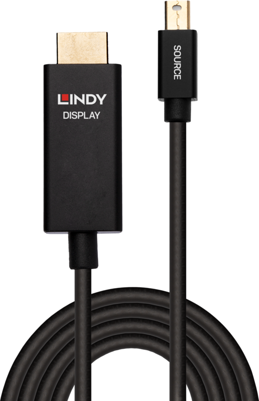 LINDY Mini-DP - HDMI Kabel Aktiv 3 m