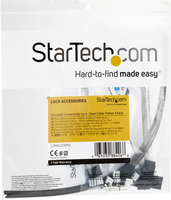 StarTech Security Cable Tethers 5pcs