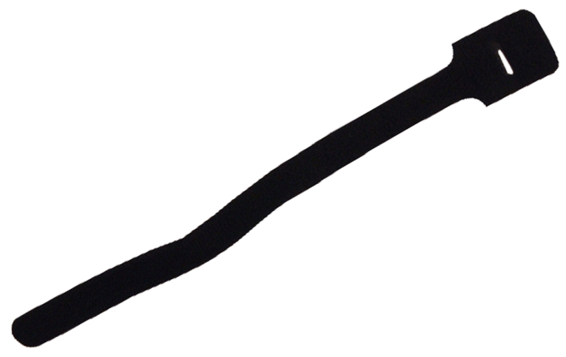 Serre-câbles scratch 250x12 mm noir, x10