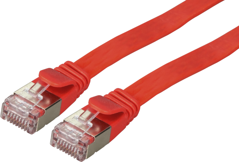 Patch Cable Flat RJ45 U/FTP Cat6a 0.25m
