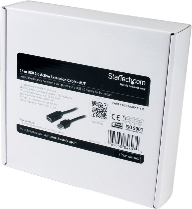Prolongamento activo StarTech USB A 15 m