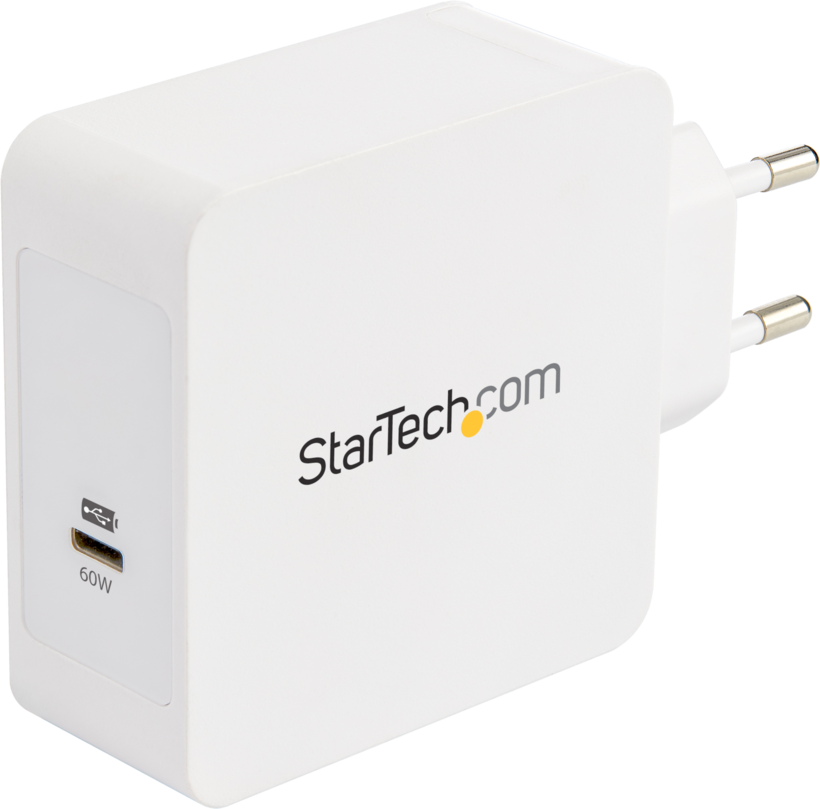 StarTech USB-C Wall Charger White 60W