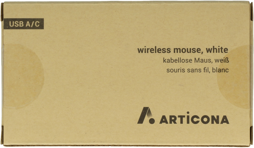 Souris sans fil ARTICONA USB A/C, blanc