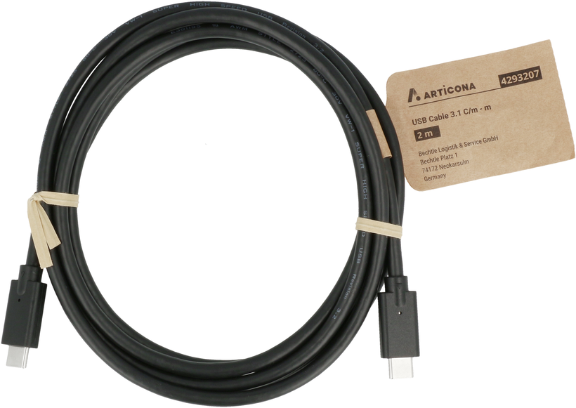 Cable USB 3.0 C/m-C/m 2m Black