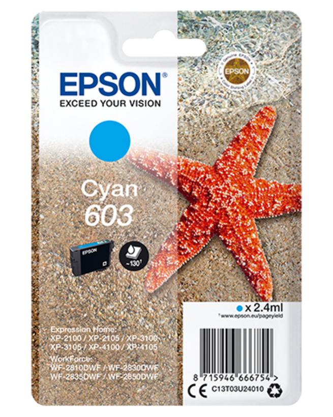 Tinteiro Epson 603 ciano
