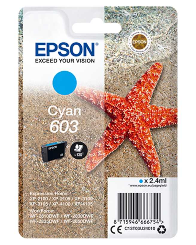 Tinta Epson 603 cian