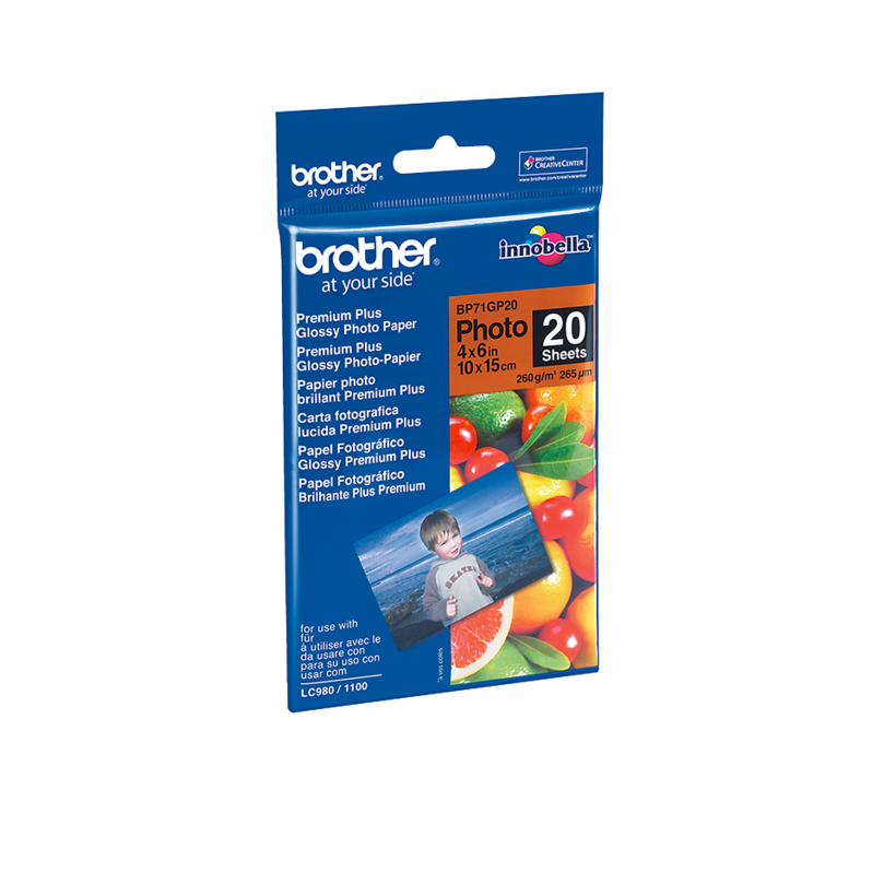 Brother BP71GP20 A6 Photo Paper Glossy