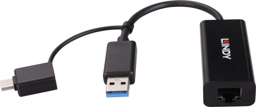 Adaptér USB 3.0 typ C/A Gigabit Ethernet