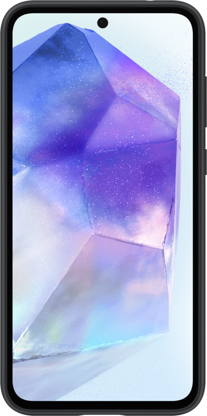 Coque silicone Samsung Galaxy A55, noir
