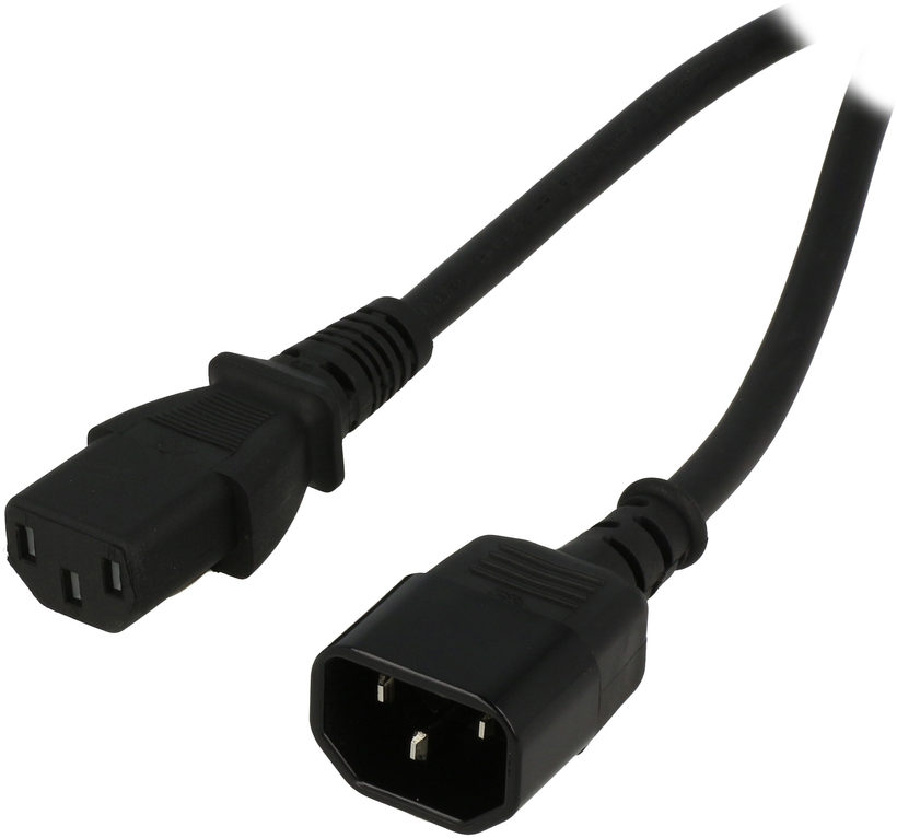 Síťový kabel C13 z. - C14 kon. 1,8m LSZH