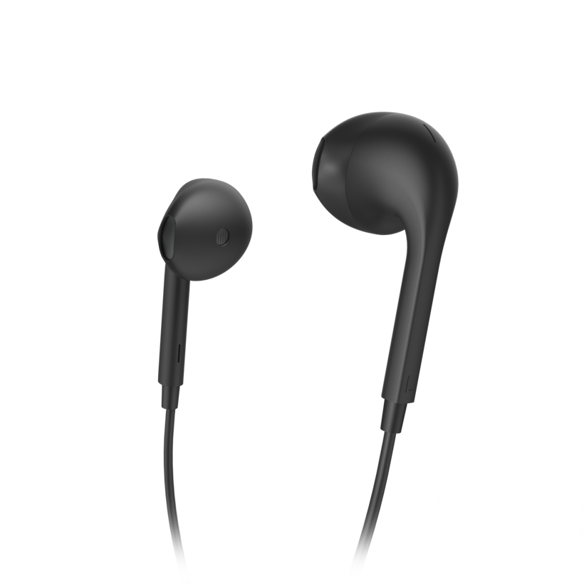 Hama Słuchawki Glow In-Ear, czarne