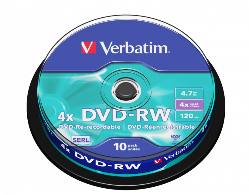 Verbatim DVD-RW 4.7GB 4x SP 10-pack