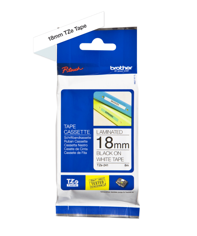 Brother TZe-241 18mmx8m Label Tape White