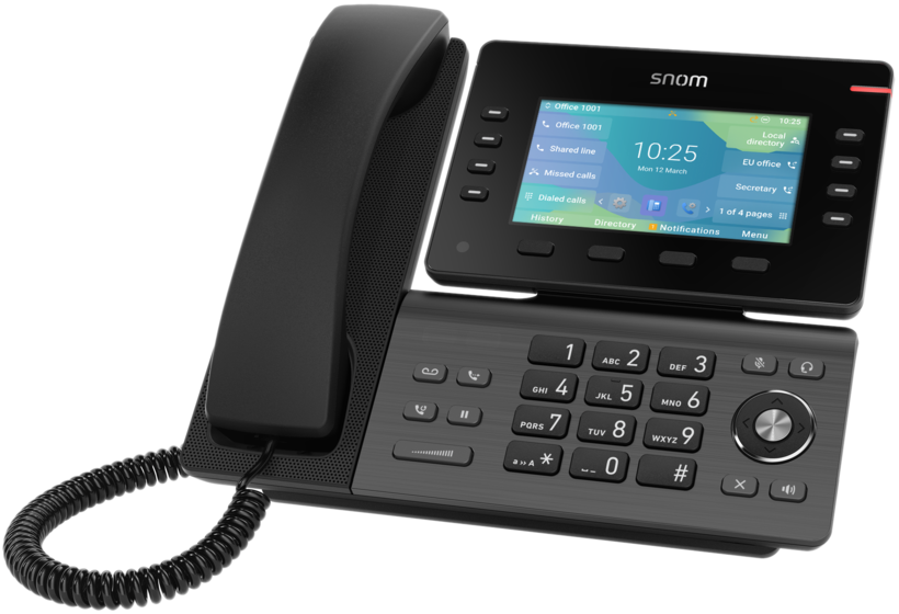 Snom D862 IP Desktop Telefon, czarny