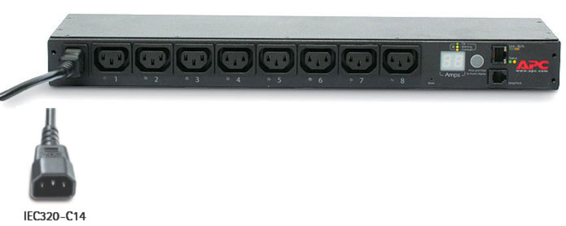PDU switched APC, monofase, 10 A IEC320