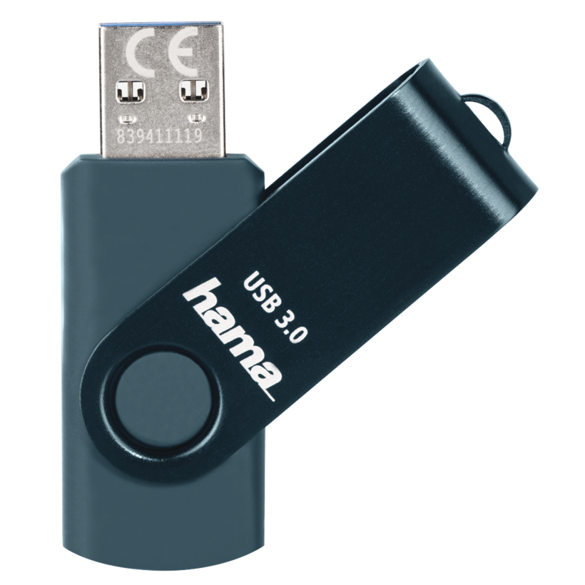 Hama Rotate 32 GB USB Stick Petrolblau