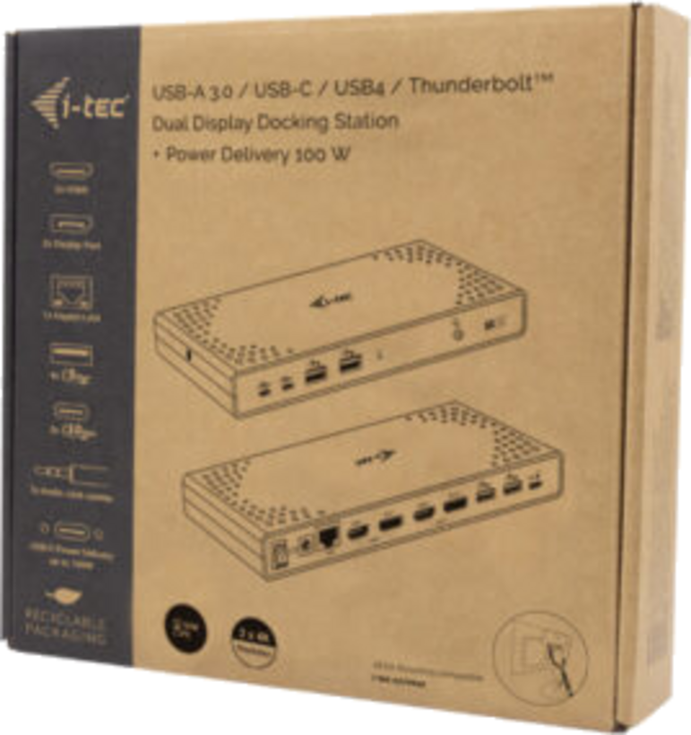 i-tec USB-C - 2x HDM/DisplayPort Dock