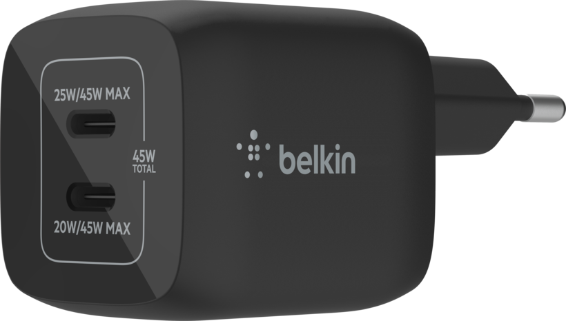 Belkin 45W Dual USB-C GaN Wall Charger