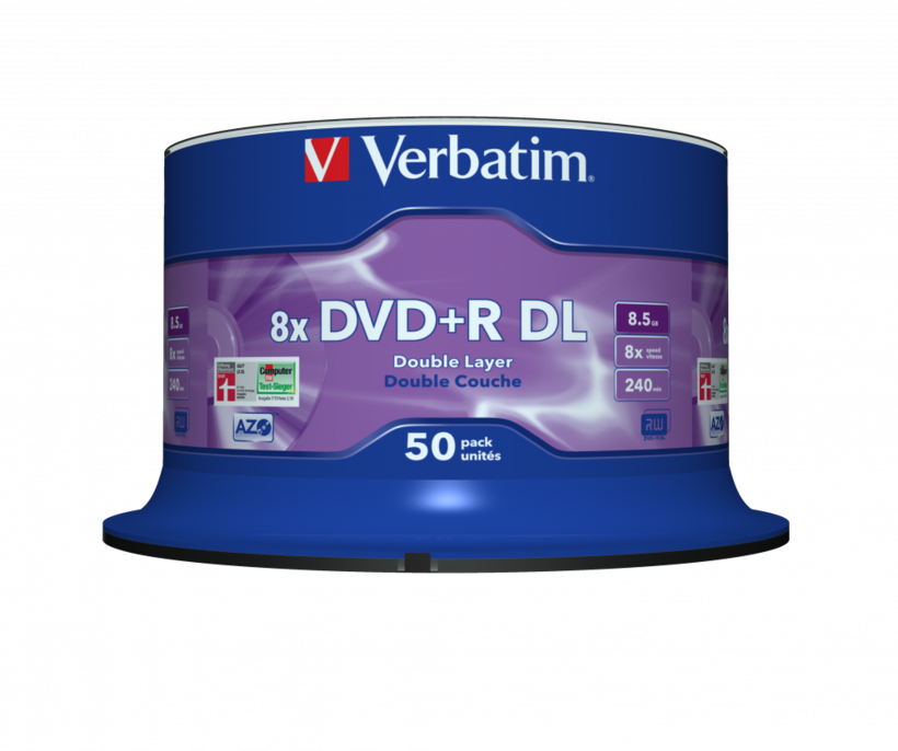 Verbatim DVD+R DL 8.5GB 8x SP 50-pack