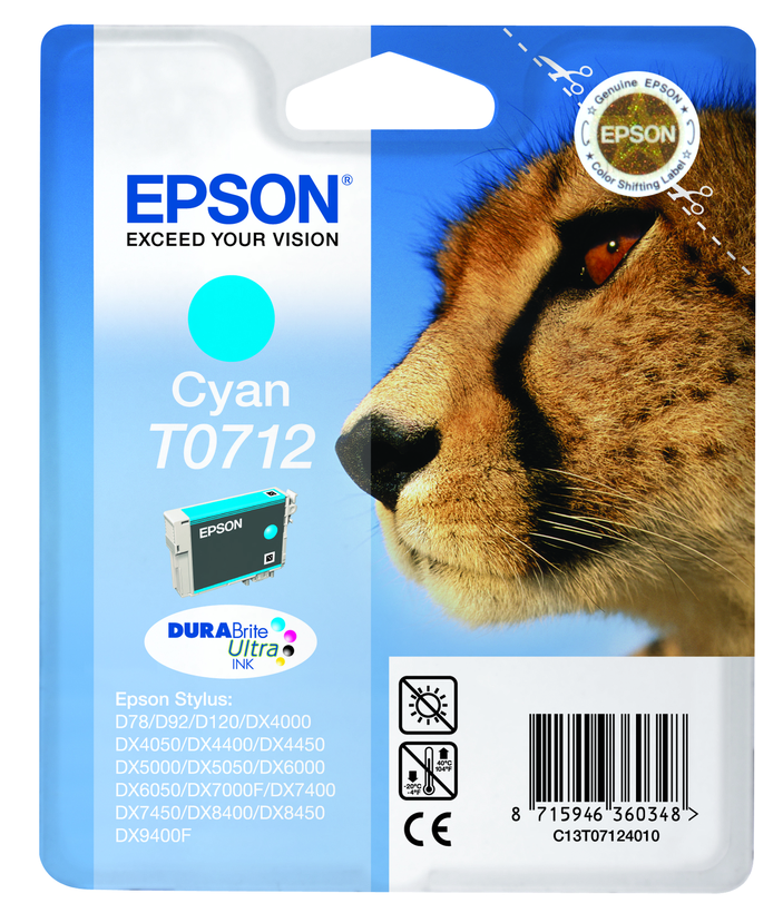 Inchiostro Epson T0712 ciano