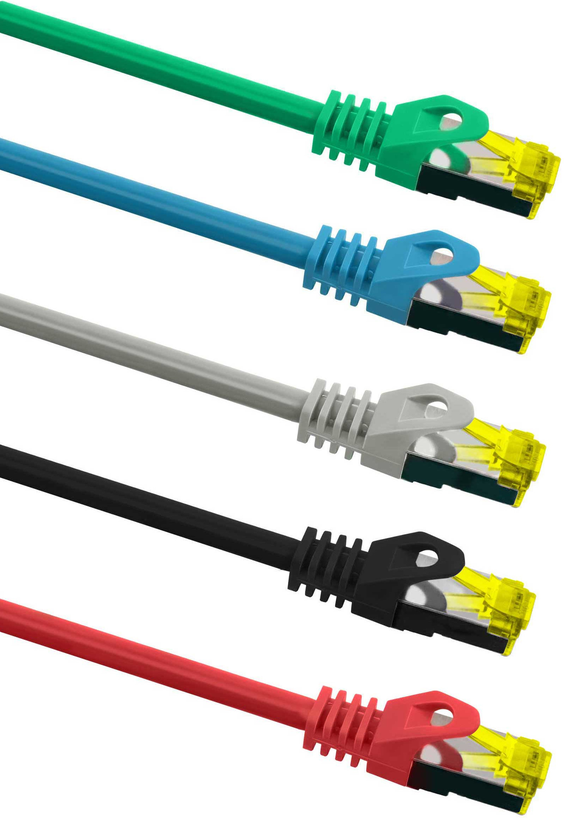 Patch Cable RJ45 S/FTP Cat6a 3m Green
