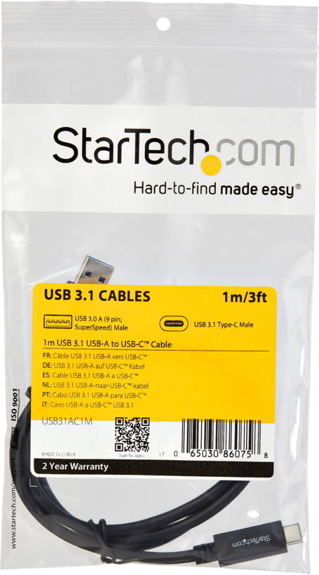 Cavo USB Type A - C StarTech 1 m