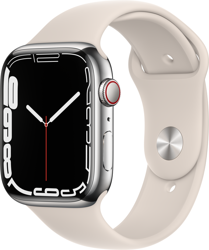 Apple Watch S7 GPS+LTE 45 mm acero plata