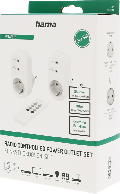 Radio-controlled Socket Set w/ Remote