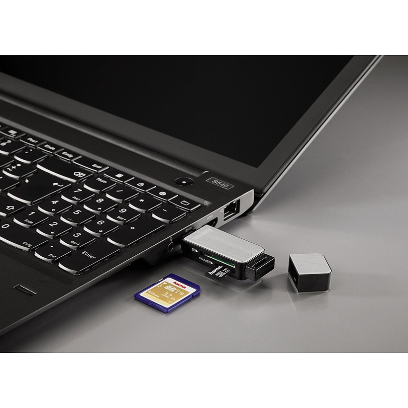Hama USB 3.0 SD/microSD Kartenlesegerät
