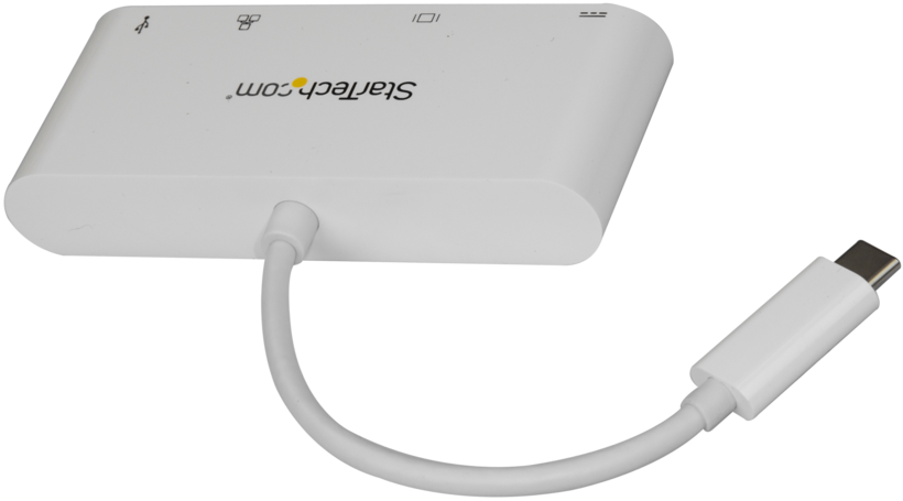 Adapter USB C/m - DVI-I+Ethernet+USB