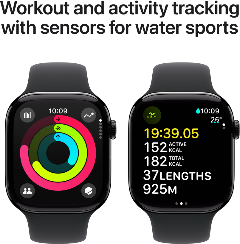 Apple Watch S10 GPS 46mm Alu noir